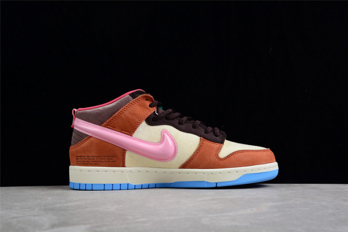 Nike SB Dunk Canvas/Mid Soft Pink-Burnt Brown DJ1173-700