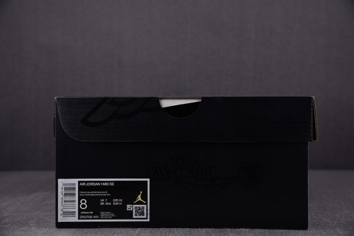 Jordan 1 Mid French Blue Fire Red DN3706-401